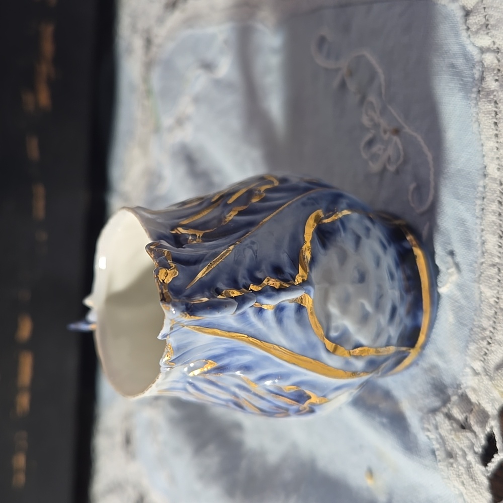 Antique FloBlu Porcelain Pitcher TIA - Picture 3 of 8